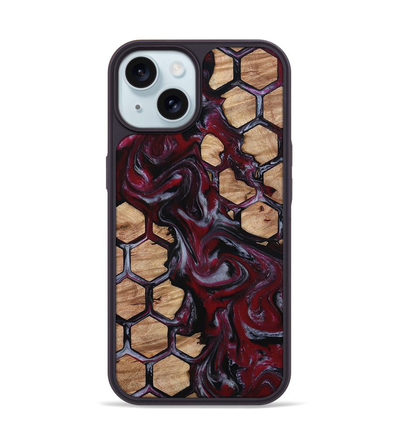 iPhone 15 Wood Phone Case - Dell (Pattern, 814581)