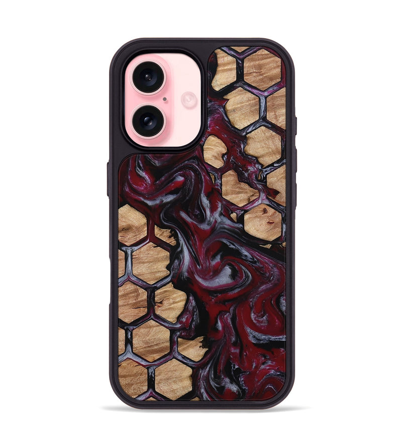 iPhone 16 Wood Phone Case - Dell (Pattern, 814581)