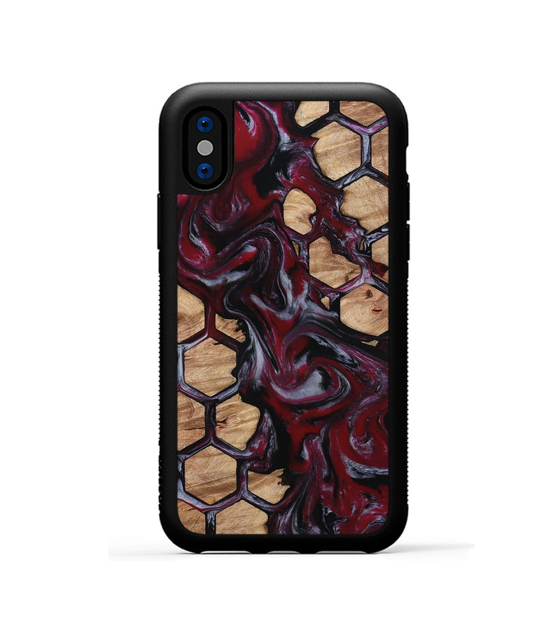 iPhone Xs Wood Phone Case - Dell (Pattern, 814581)