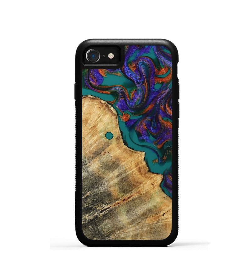 iPhone SE Wood Phone Case - Steven (Purple, 814594)