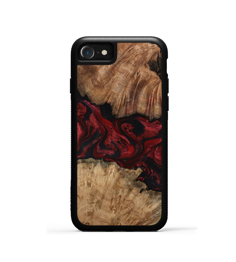 iPhone SE Wood Phone Case - Katy (Red, 814602)