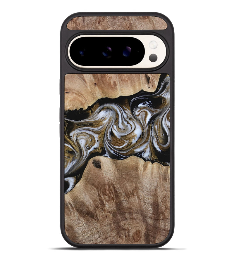 Pixel 9 Pro XL Wood Phone Case - Vienna (Black & White, 814606)