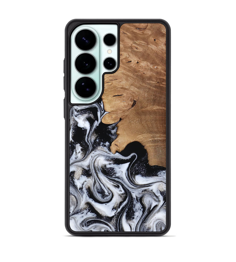 Galaxy S26 Ultra Wood Phone Case - Chantal (Black & White, 814608)