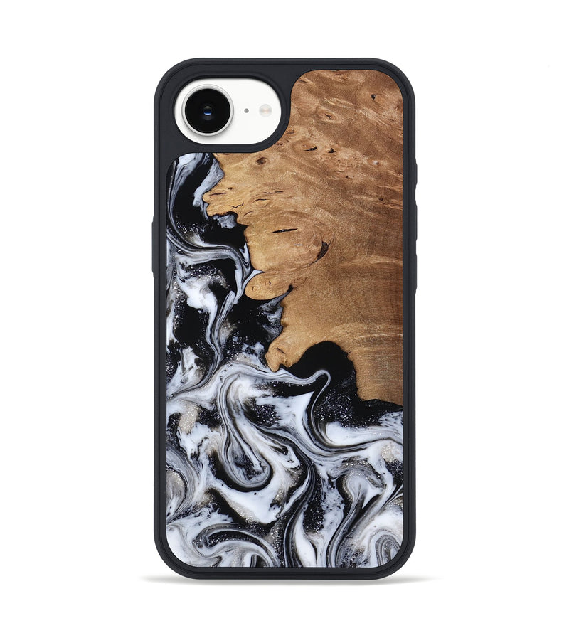 iPhone 17e Wood Phone Case - Chantal (Black & White, 814608)