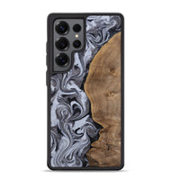 Galaxy S25 Ultra Wood Phone Case - Agatha (Black & White, 814609)