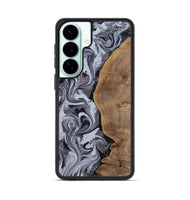 Galaxy S26 Plus Wood Phone Case - Agatha (Black & White, 814609)