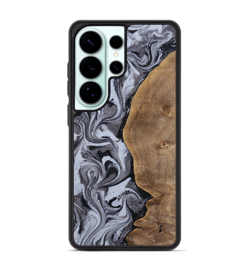 Galaxy S26 Ultra Wood Phone Case - Agatha (Black & White, 814609)