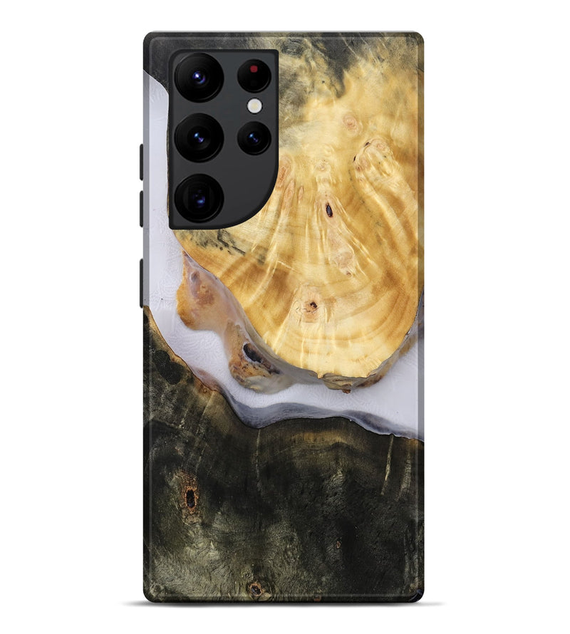 Galaxy S22 Ultra Wood Live Edge Phone Case - Aidan (Clear, 814614)