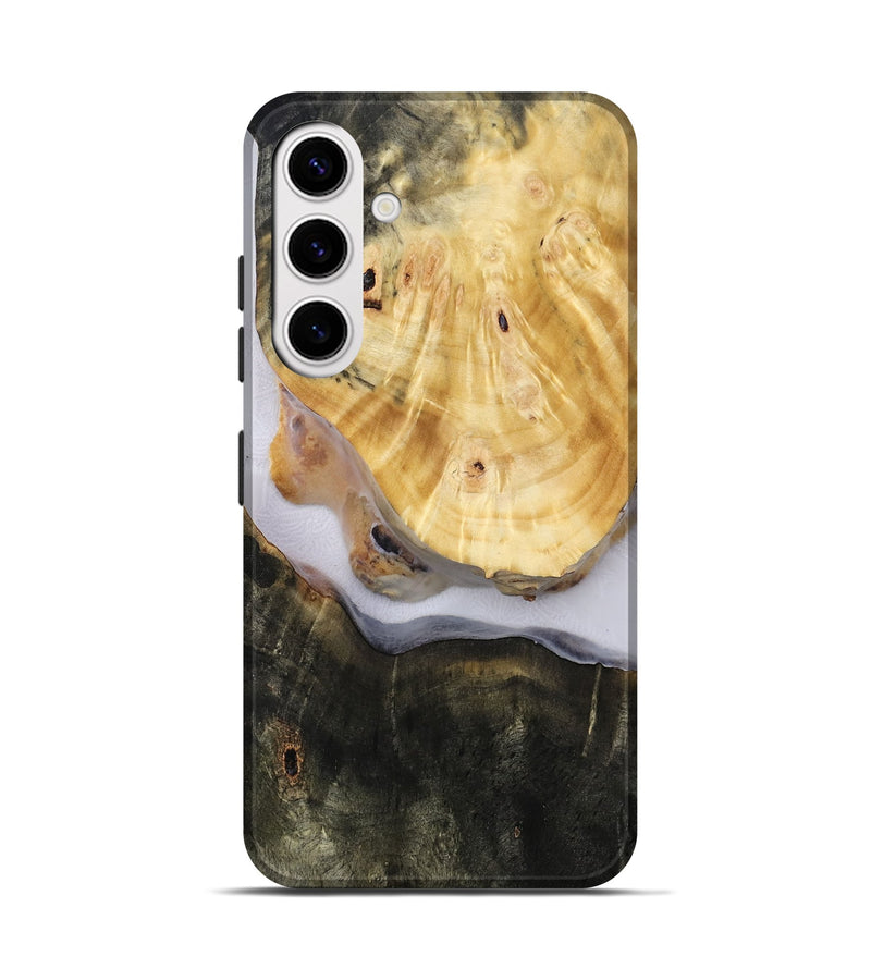 Galaxy S25 Wood Live Edge Phone Case - Aidan (Clear, 814614)