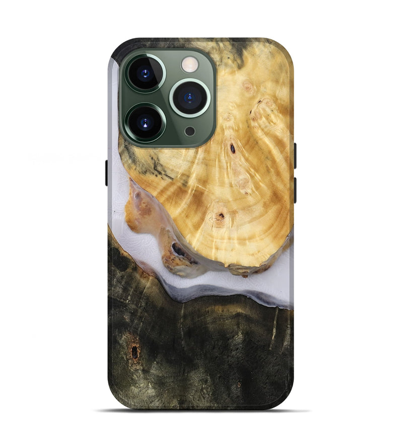 iPhone 13 Pro Wood Live Edge Phone Case - Aidan (Clear, 814614)