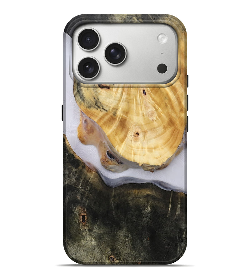 iPhone 17 Pro Max Wood Live Edge Phone Case - Aidan (Clear, 814614)