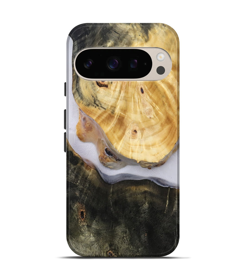 Pixel 10 Pro Wood Live Edge Phone Case - Aidan (Clear, 814614)