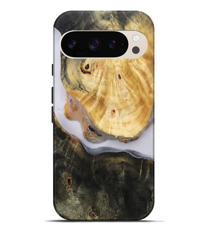 Pixel 10 Pro XL Wood Live Edge Phone Case - Aidan (Clear, 814614)
