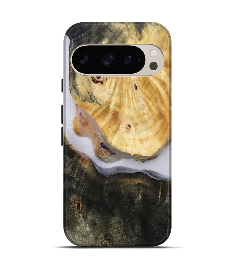 Pixel 9 Wood Live Edge Phone Case - Aidan (Clear, 814614)