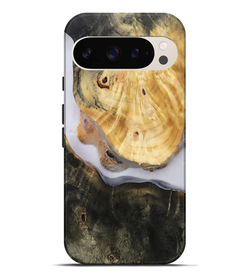 Pixel 9 Pro XL Wood Live Edge Phone Case - Aidan (Clear, 814614)