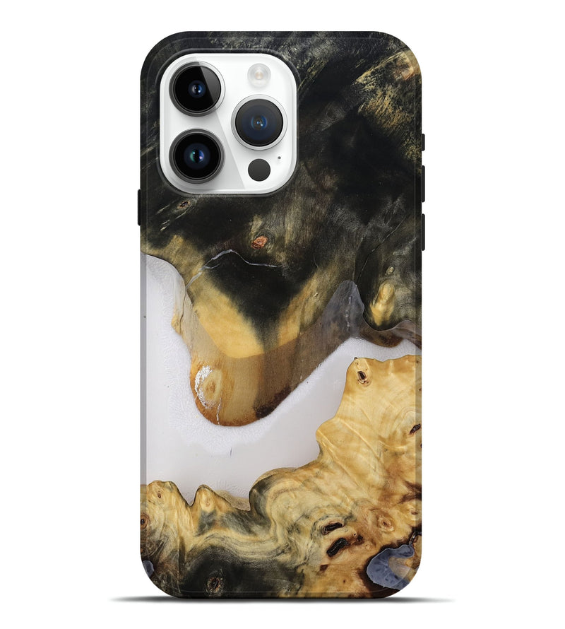 iPhone 15 Pro Max Wood Live Edge Phone Case - Nayeli (Clear, 814616)