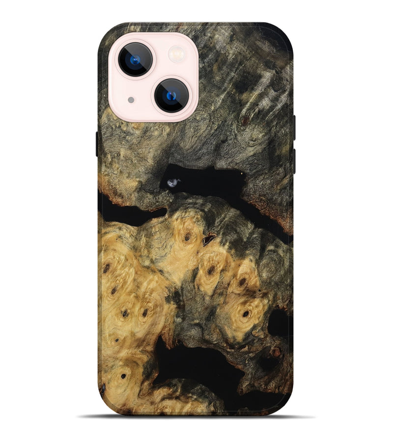 iPhone 14 Plus Wood Live Edge Phone Case - Demi (Wood Burl, 814617)