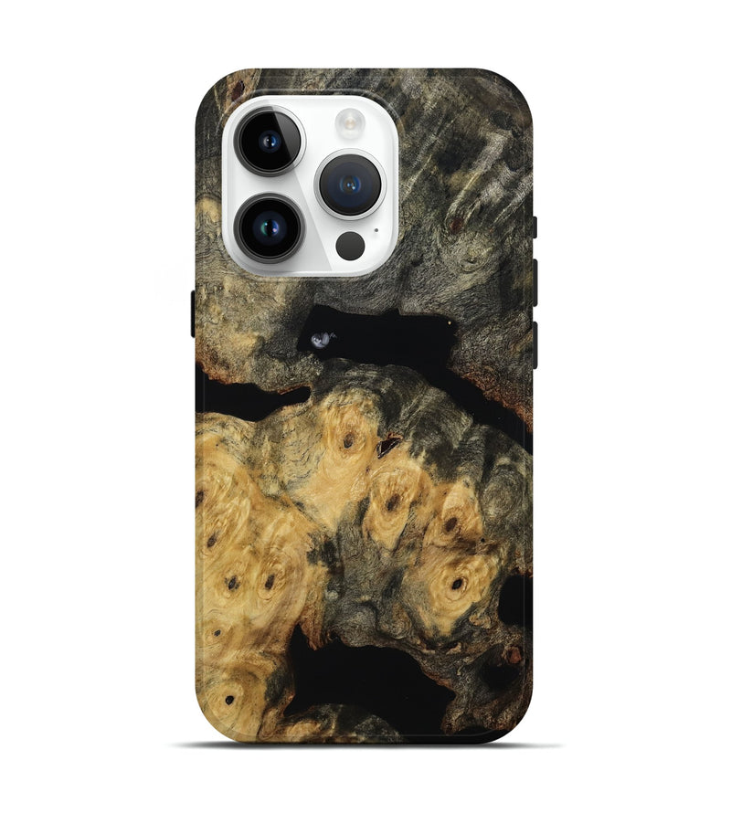 iPhone 15 Pro Wood Live Edge Phone Case - Demi (Wood Burl, 814617)