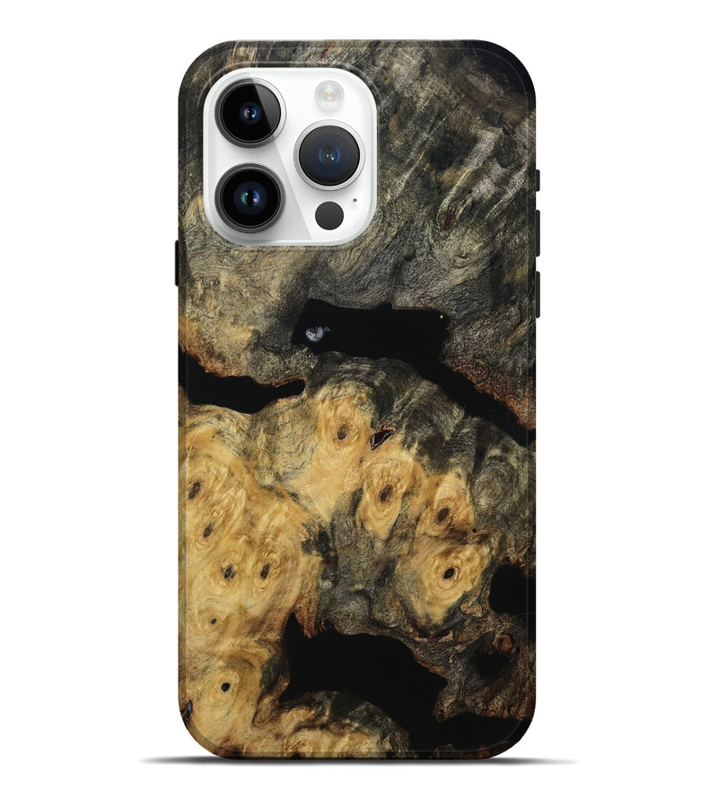 iPhone 15 Pro Max Wood Live Edge Phone Case - Demi (Wood Burl, 814617)