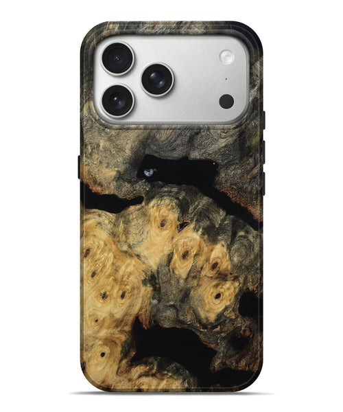 iPhone 17 Pro Max Wood Live Edge Phone Case - Demi (Wood Burl, 814617)