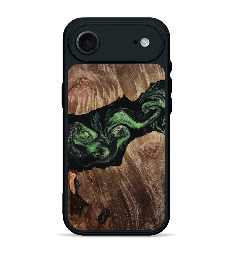 iPhone 17 Air Wood Phone Case - Therese (Green, 814623)