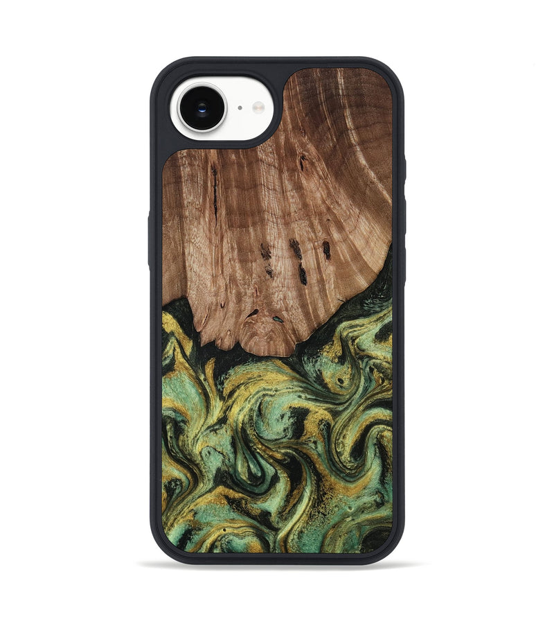 iPhone 17e Wood Phone Case - Terri (Green, 814624)