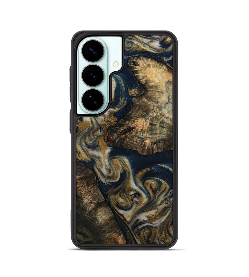 Galaxy S26 Wood Phone Case - Arnold (Teal & Gold, 814625)