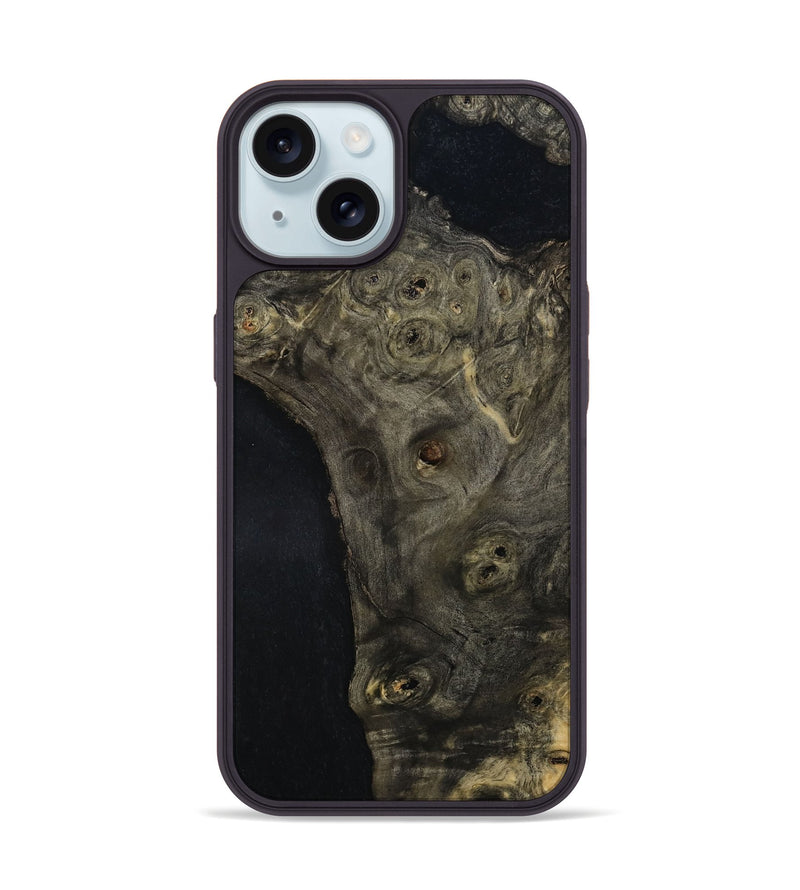 iPhone 15 Wood Phone Case - Kaison (Wood Burl, 814631)