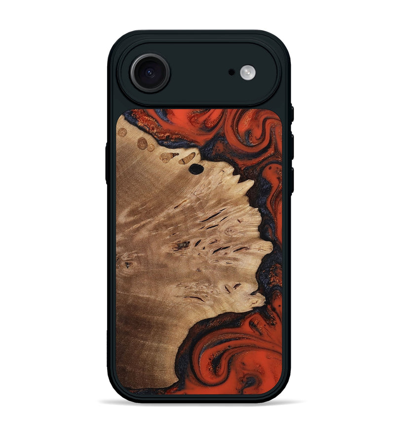 iPhone 17 Air Wood Phone Case - Laci (Red, 814636)