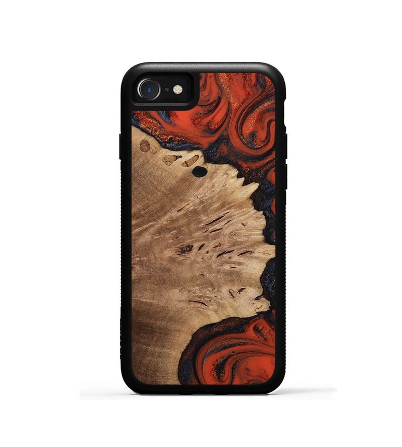 iPhone SE Wood Phone Case - Laci (Red, 814636)