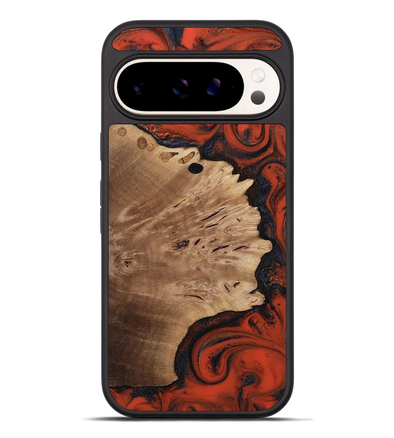 Pixel 9 Pro XL Wood Phone Case - Laci (Red, 814636)