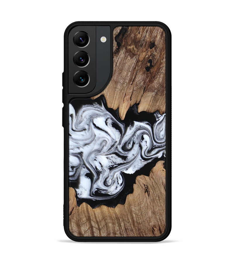 Galaxy S22 Plus Wood Phone Case - Jeramie (Black & White, 814639)