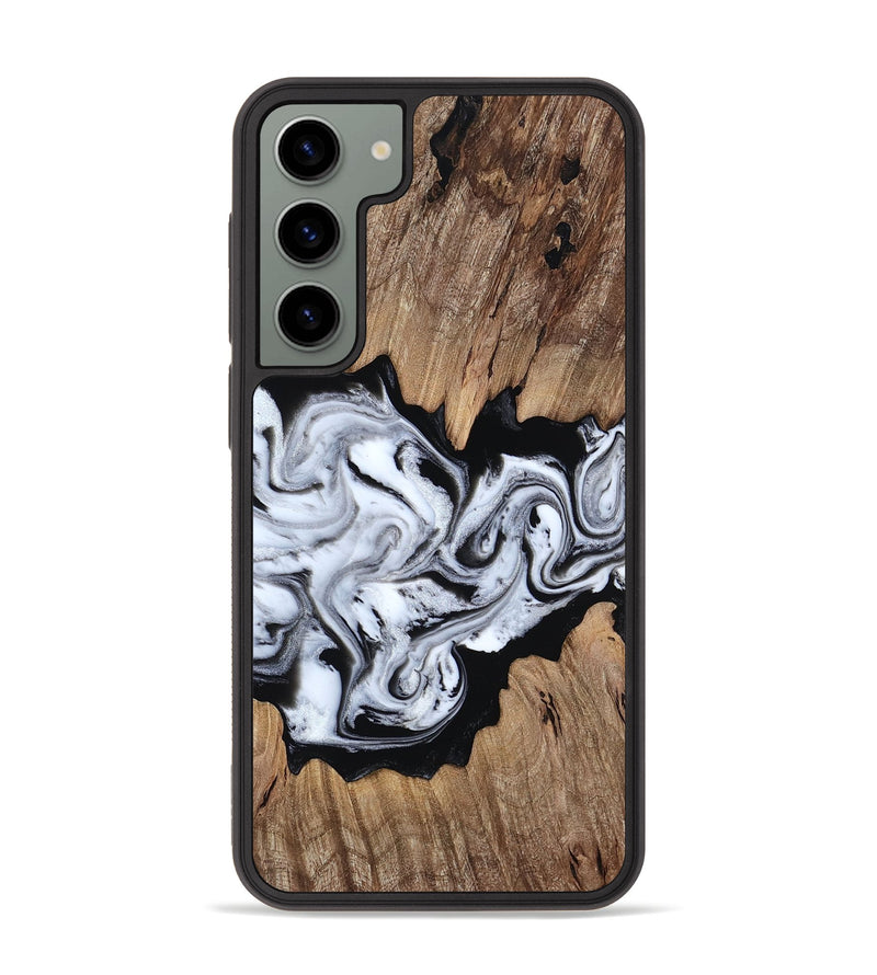 Galaxy S23 Plus Wood Phone Case - Jeramie (Black & White, 814639)
