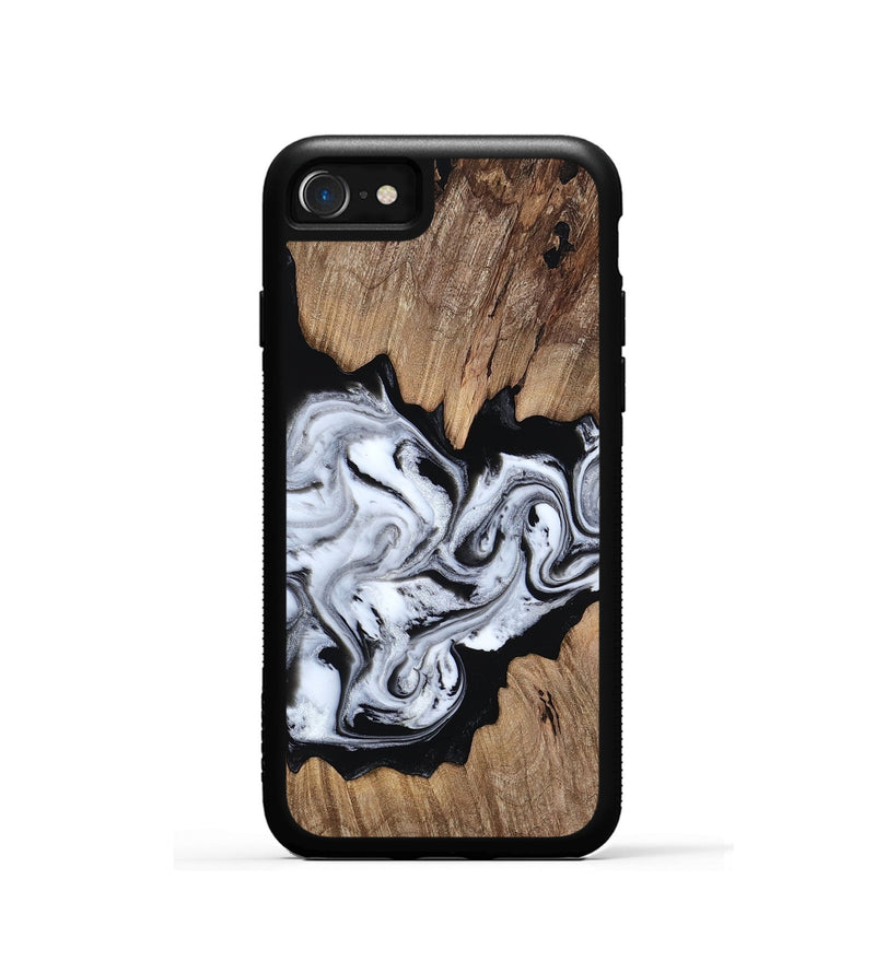 iPhone SE Wood Phone Case - Jeramie (Black & White, 814639)