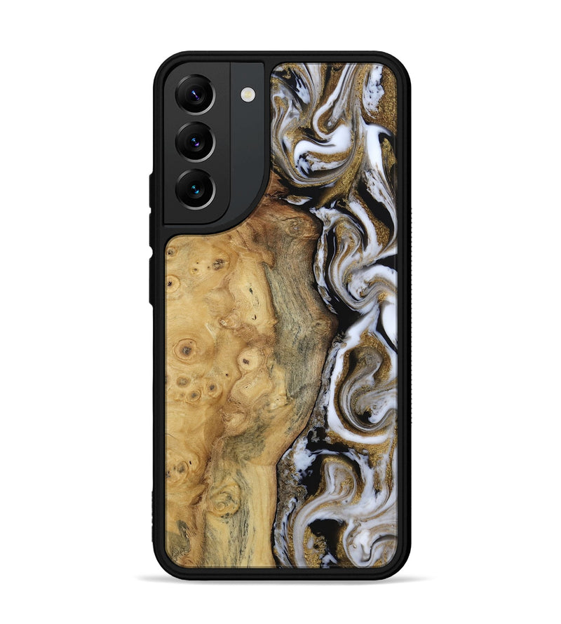 Galaxy S22 Plus Wood Phone Case - Paxton (Black & White, 814640)
