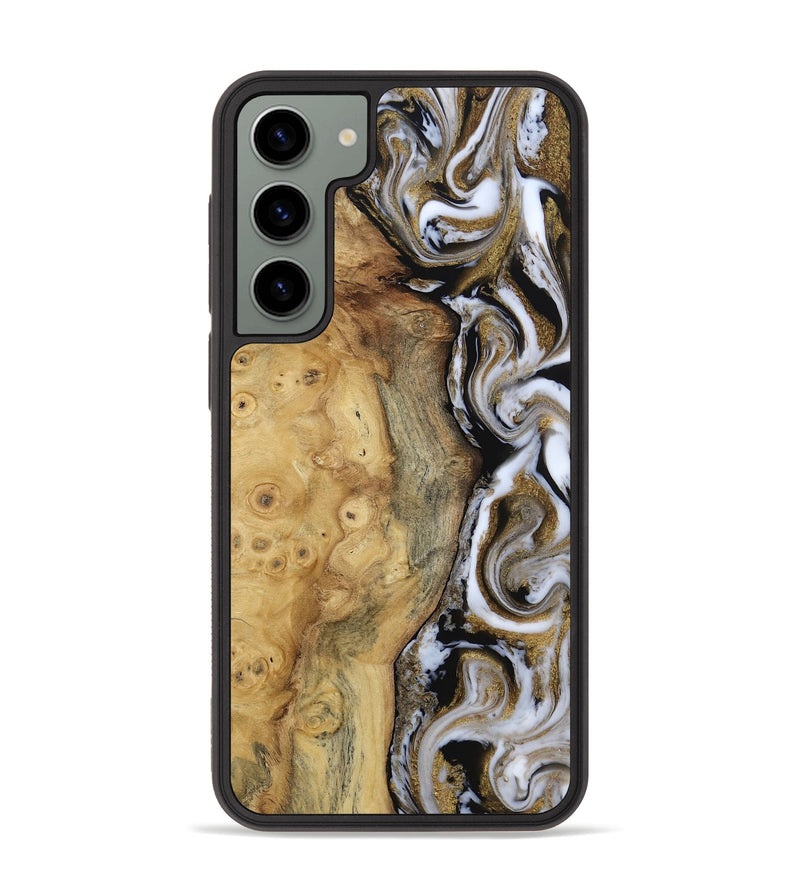Galaxy S23 Plus Wood Phone Case - Paxton (Black & White, 814640)