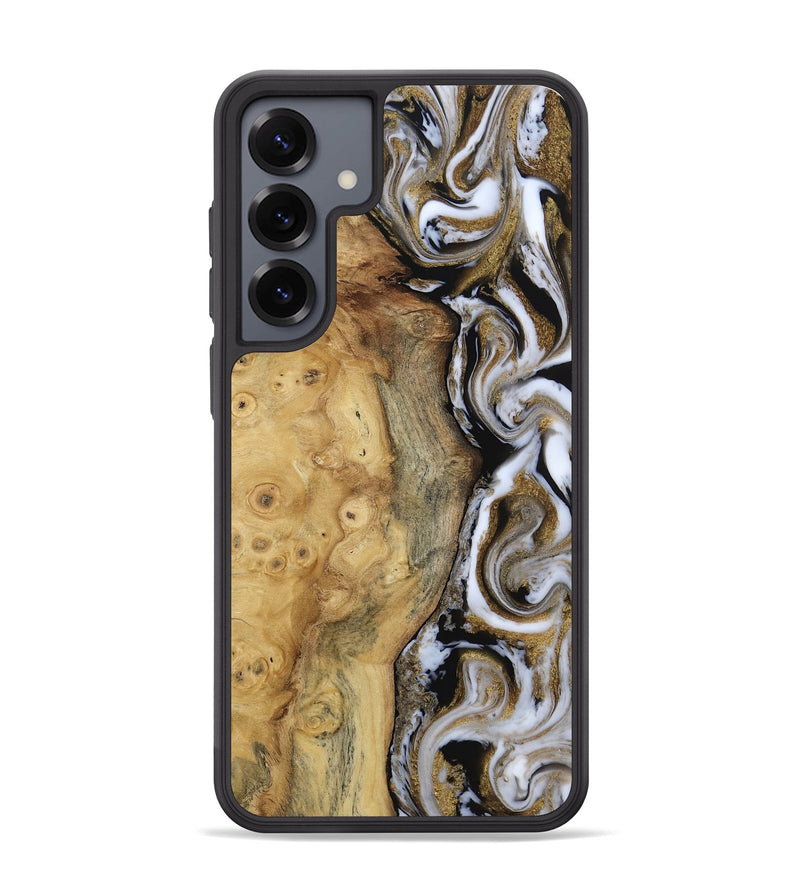Galaxy S25 Plus Wood Phone Case - Paxton (Black & White, 814640)