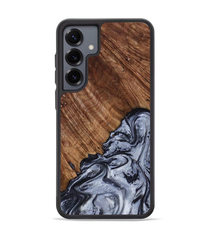 Galaxy S25 Plus Wood Phone Case - Lavina (Black & White, 814641)