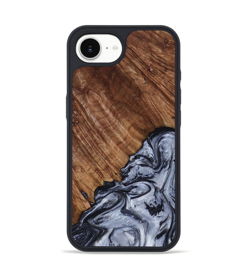 iPhone 17e Wood Phone Case - Lavina (Black & White, 814641)