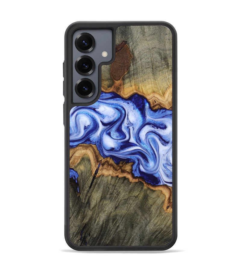 Galaxy S25 Plus Wood Phone Case - Jarod (Blue, 814654)