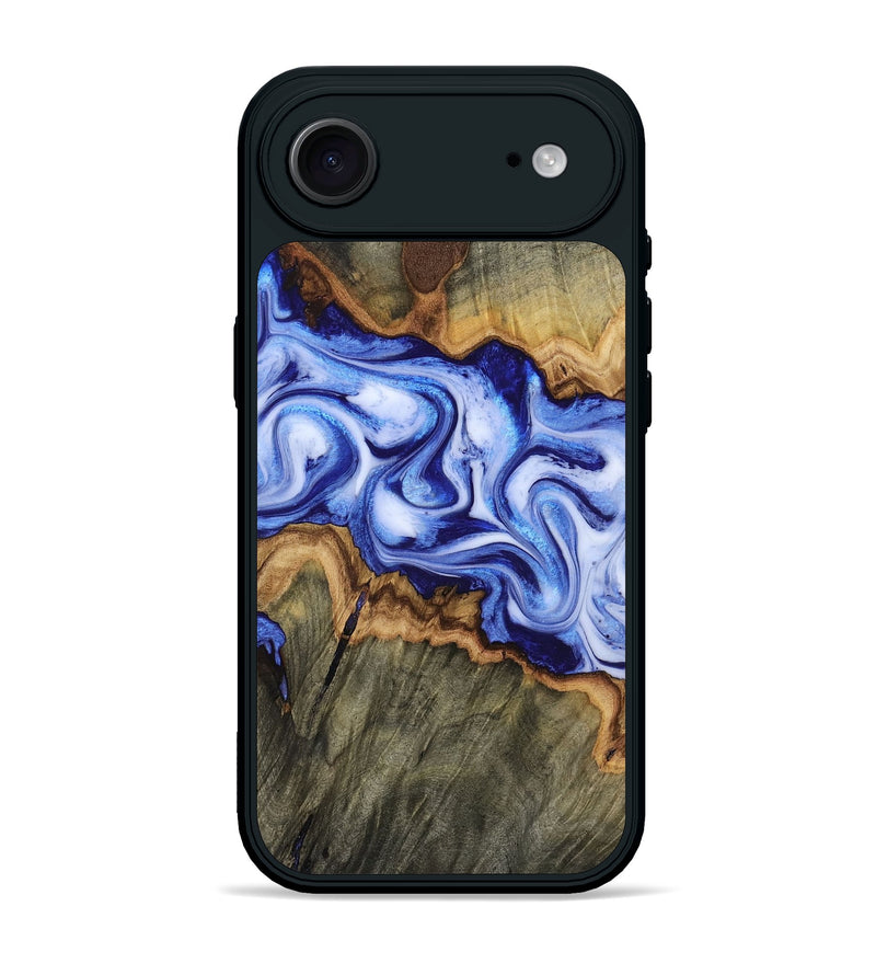 iPhone 17 Air Wood Phone Case - Jarod (Blue, 814654)