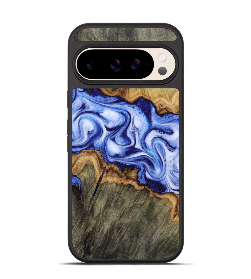 Pixel 10 Pro Wood Phone Case - Jarod (Blue, 814654)