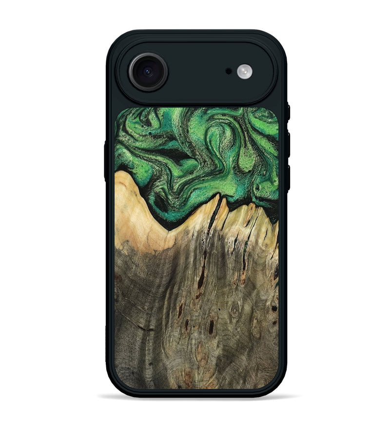 iPhone 17 Air Wood Phone Case - Kailyn (Green, 814655)