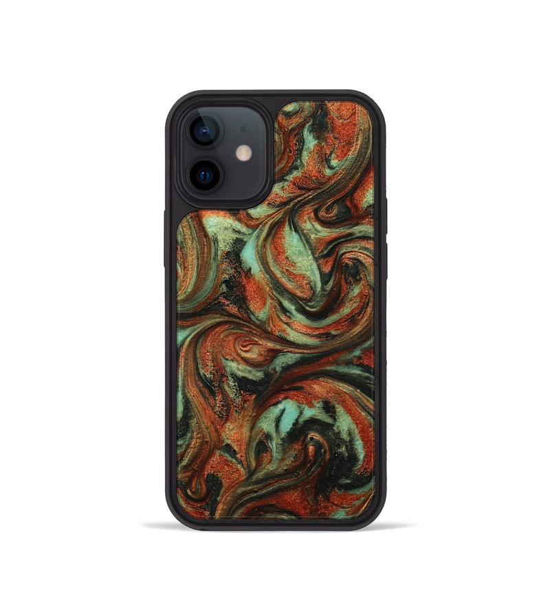 iPhone 12 mini ResinArt Phone Case - Bryana (Green, 814656)