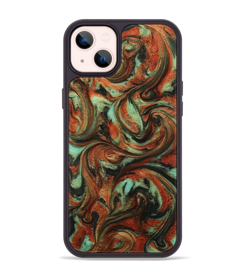 iPhone 14 Plus ResinArt Phone Case - Bryana (Green, 814656)