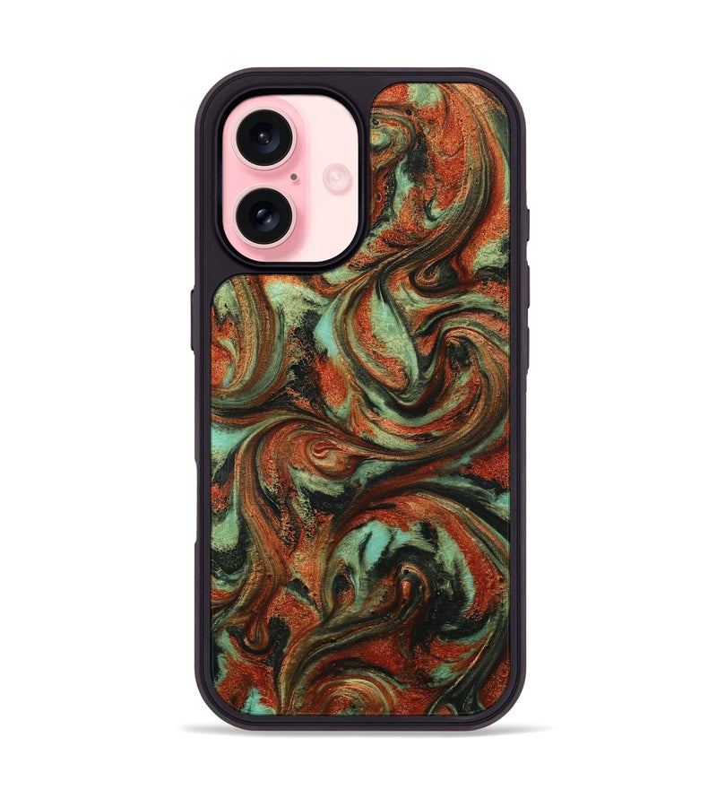 iPhone 16 ResinArt Phone Case - Bryana (Green, 814656)