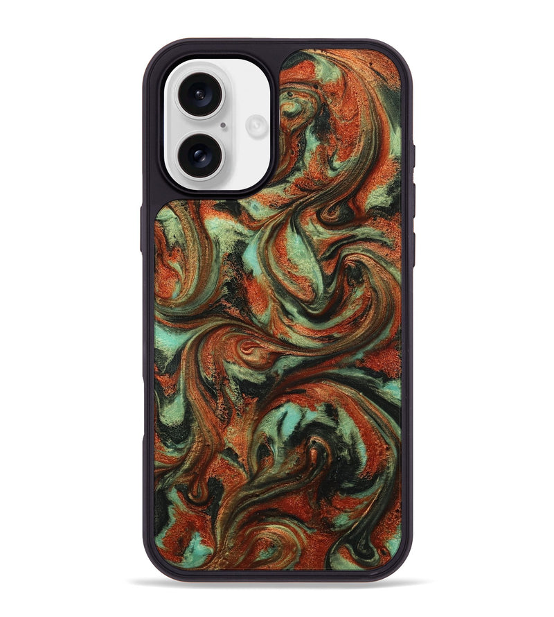 iPhone 16 Plus ResinArt Phone Case - Bryana (Green, 814656)