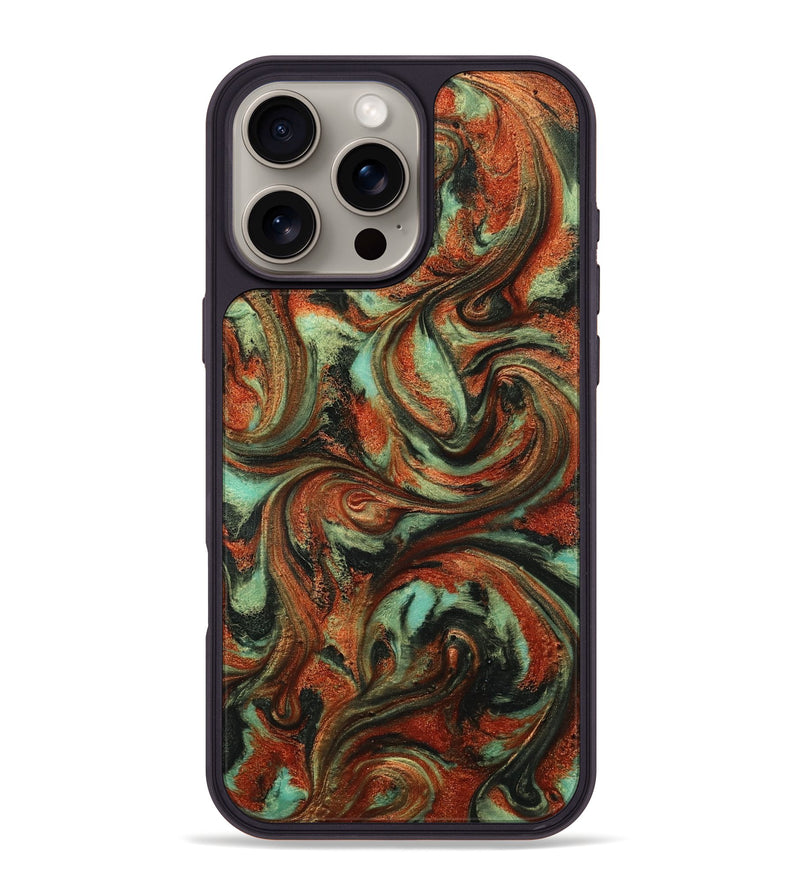 iPhone 16 Pro Max ResinArt Phone Case - Bryana (Green, 814656)
