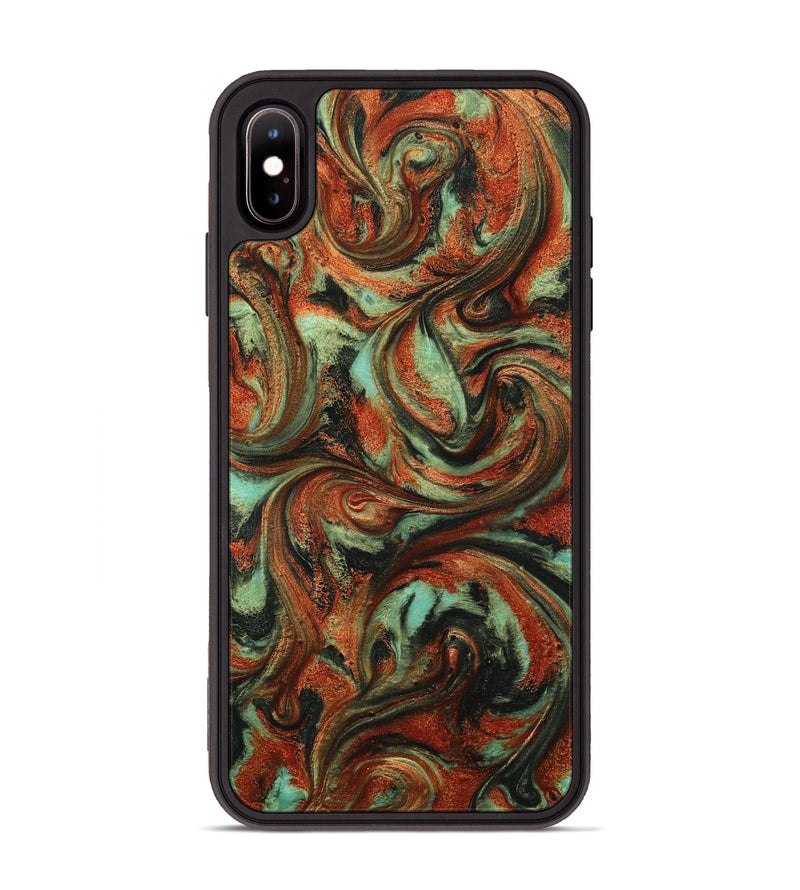 iPhone Xs Max ResinArt Phone Case - Bryana (Green, 814656)