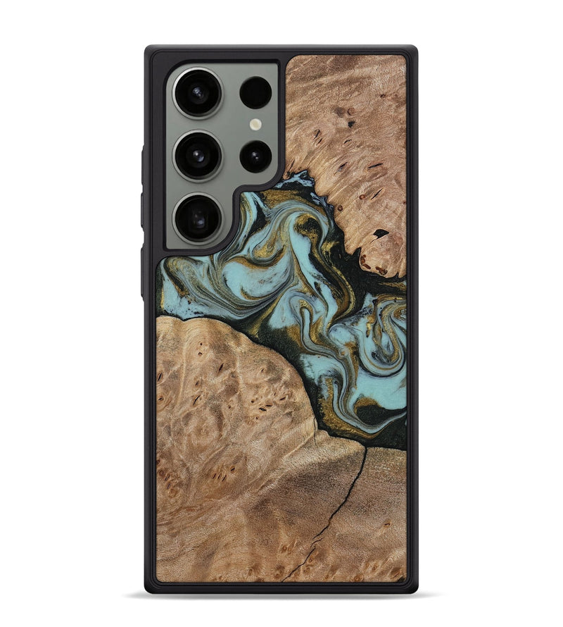 Galaxy S24 Ultra Wood Phone Case - Mareli (Green, 814657)